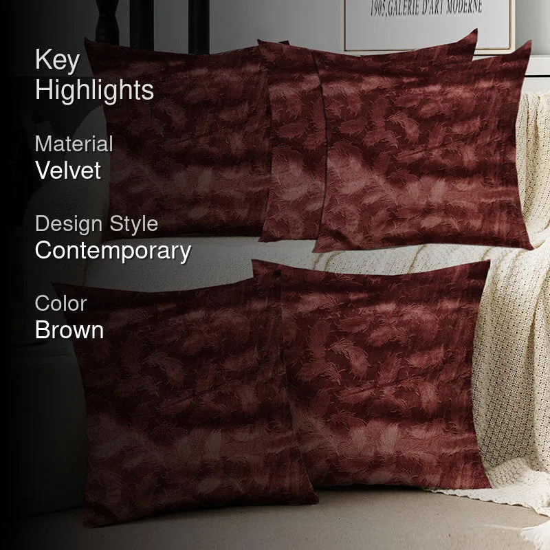 Flower Punch Velvet Cushion Cover - Set Of Five media 2