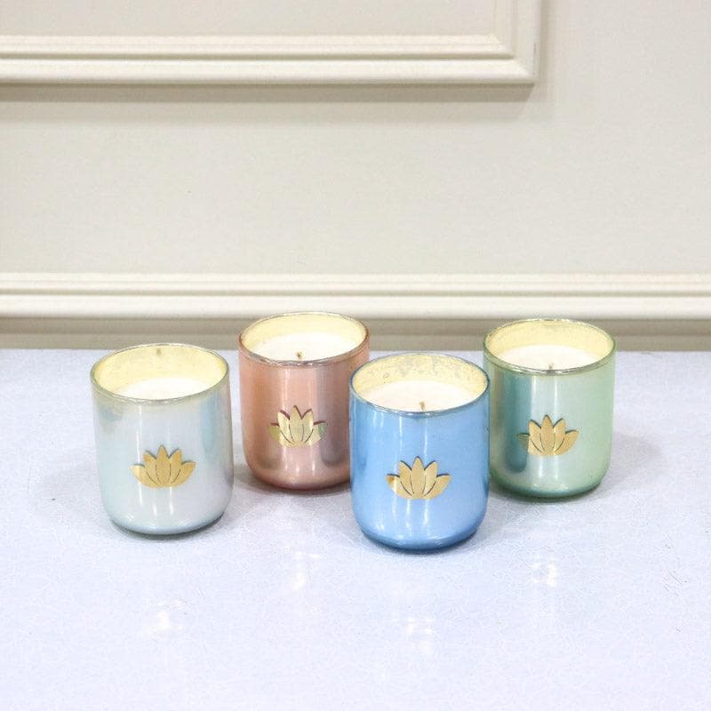 Kamal Komal Votive - Set Of Four
