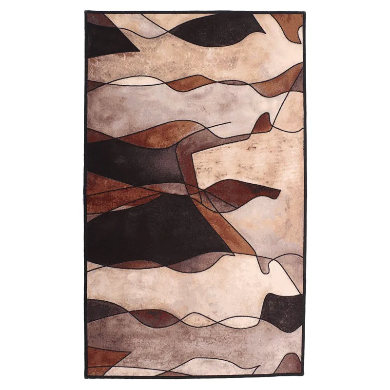 Earthy Abstracts Anti-Skid Carpet media 1