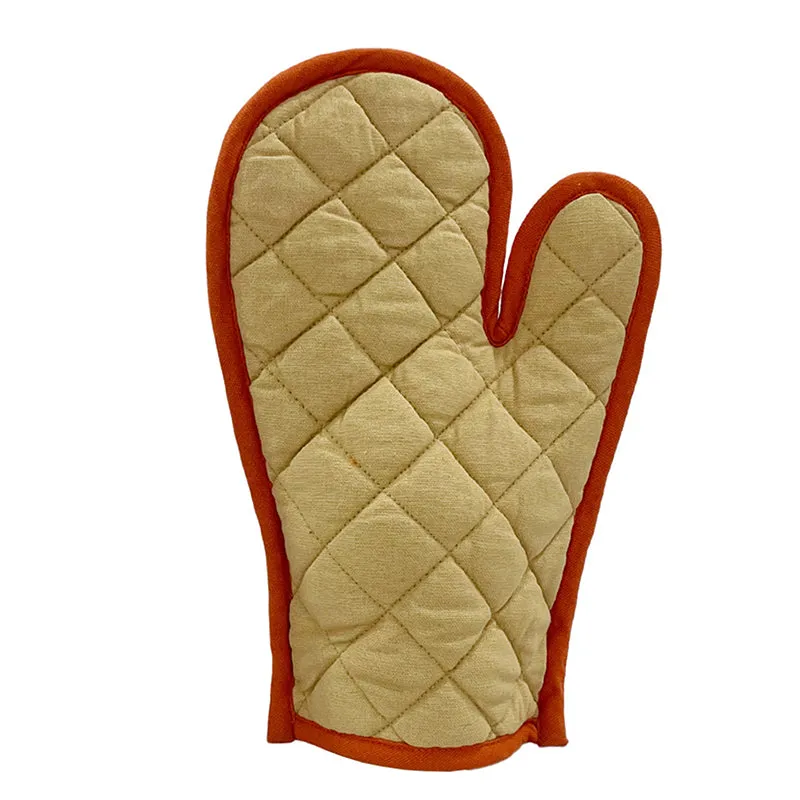 Swayam Teplo Kitchen Gloves (Beige & Red) - Set Of Two media 4