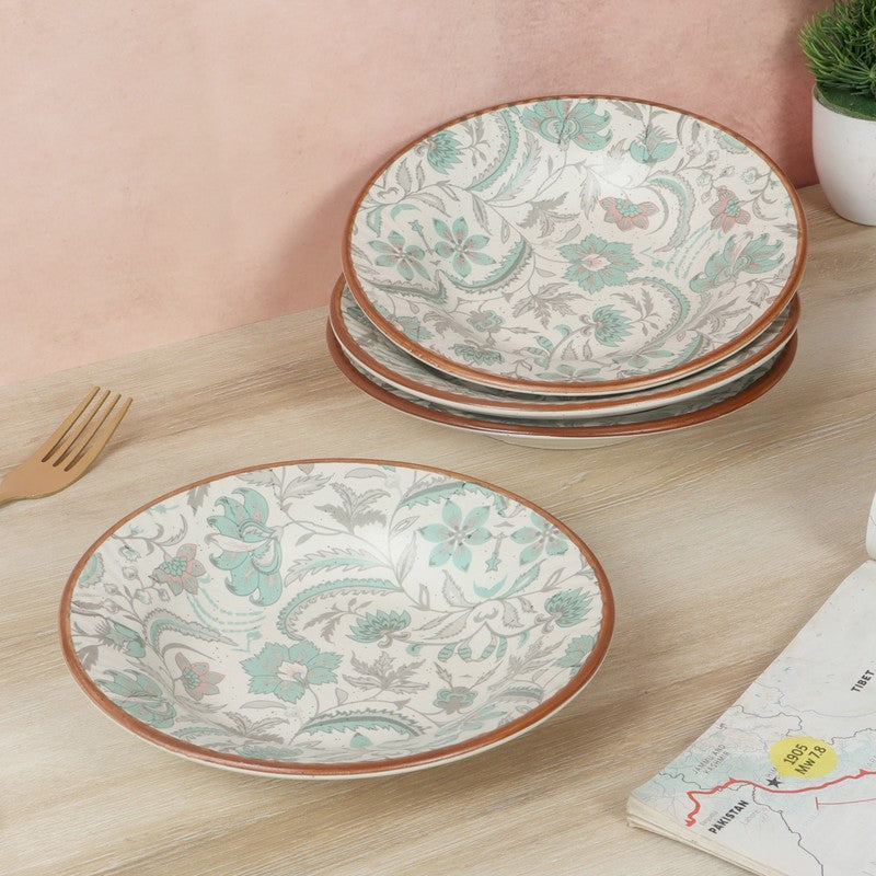 Ceramic Pasta Plate (Multicolor) - Set Of Four