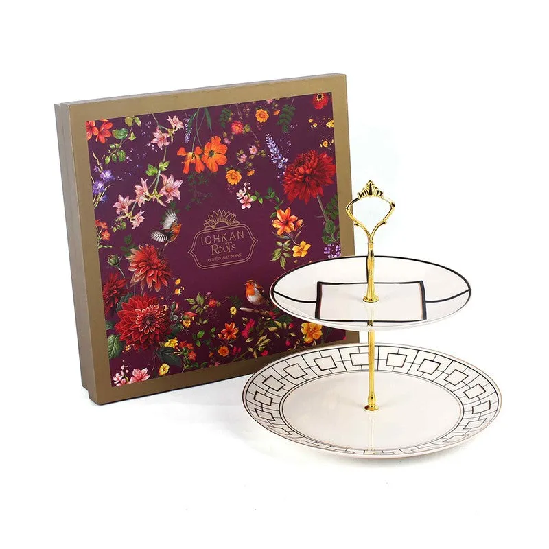 Eleganza Cake Stand - White,Blue media 6
