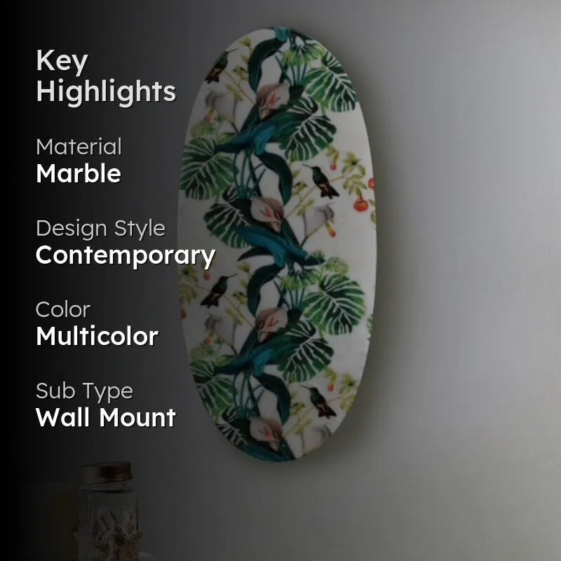 Bird From Heaven Printed Marble Wall Accent media 2
