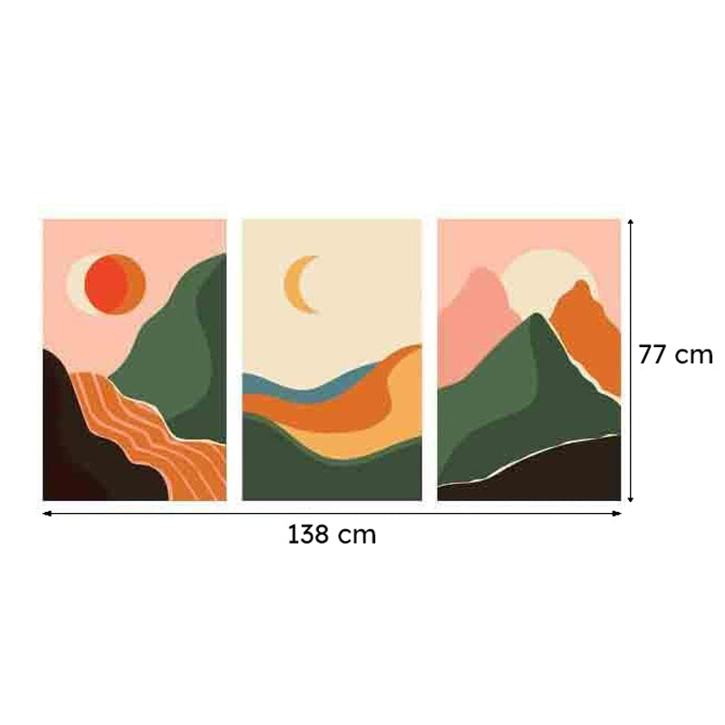 Circadian Rhythm Poly Canvas Wall Art - Three Piece Set media 8