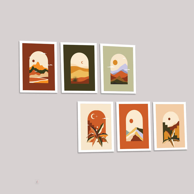 Gideon Wall Art - Set Of Six media 4