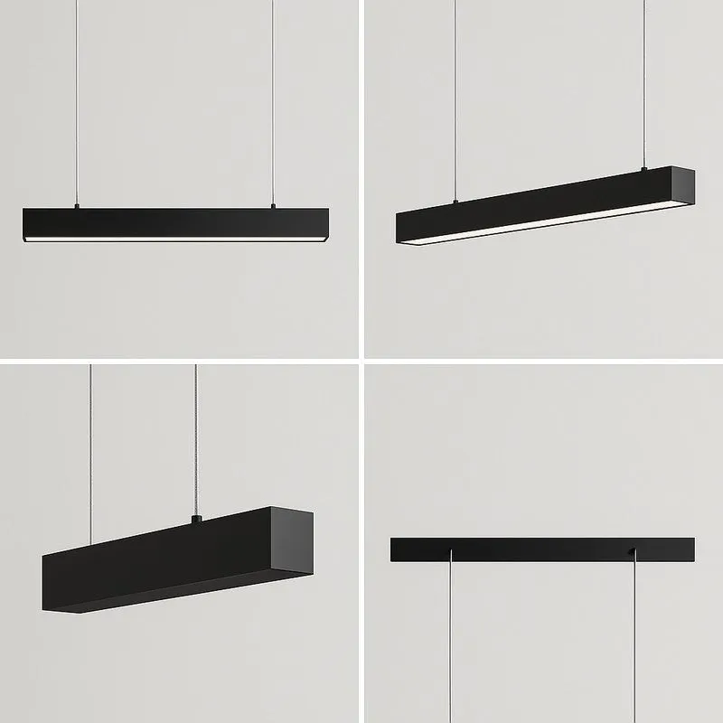 Modern Linea Aluminum Ceiling Lamp media 5