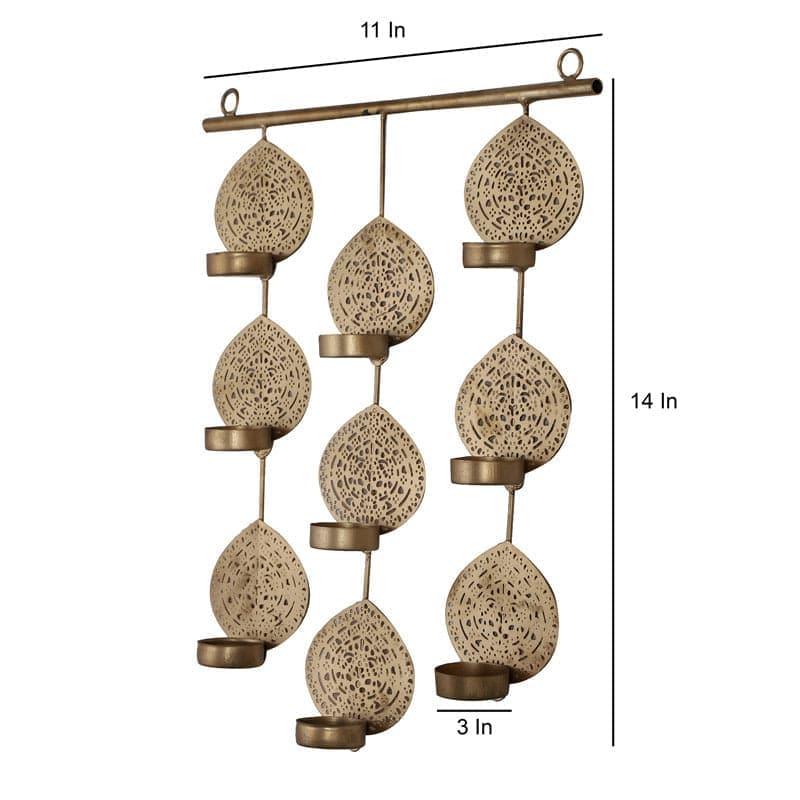 Ethnic Leaf Hanging Tealight Candle Holder image 9
