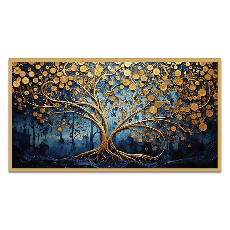 Golden Tree Of Life Canvas Wall Painting media 6