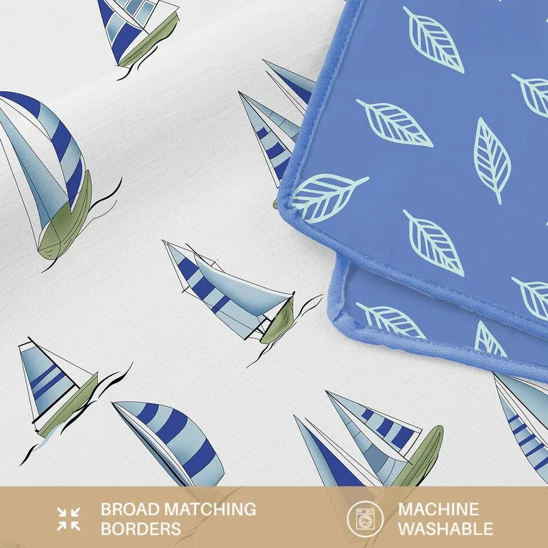 Urban Space Seaside Boat Reversible Blanket - Blue media 9