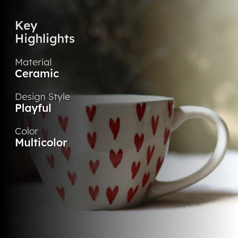 Hearty Ceramic Tea Cup (200 mL Each) -  Set of Two media 2