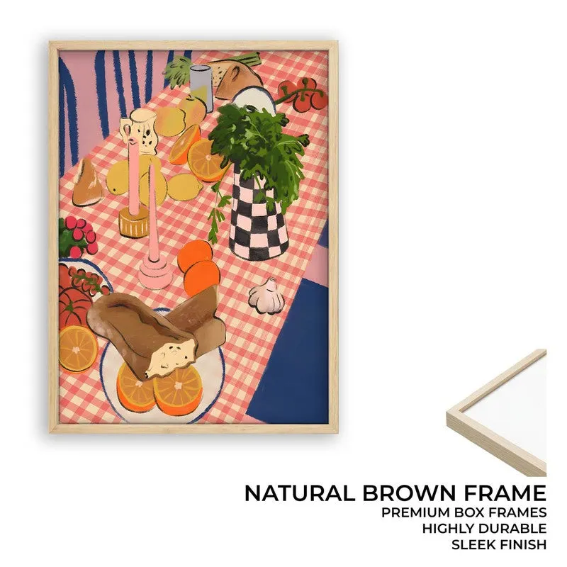 Dining Jewel Archival Canvas Wall Art - Brown media 9