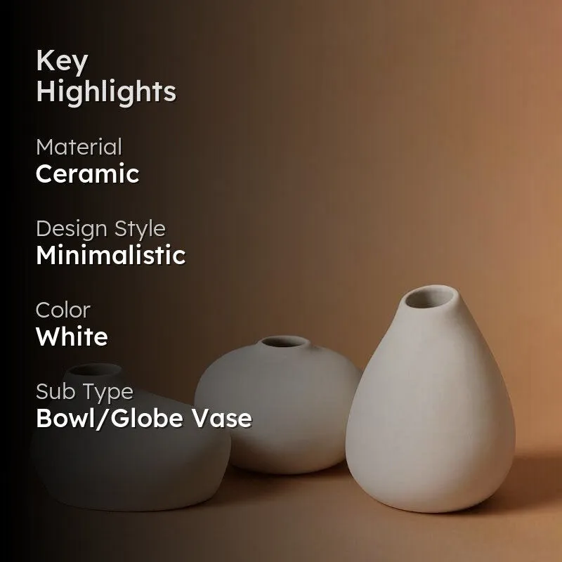 Esoteric Vases (White) - Set of Three media 2