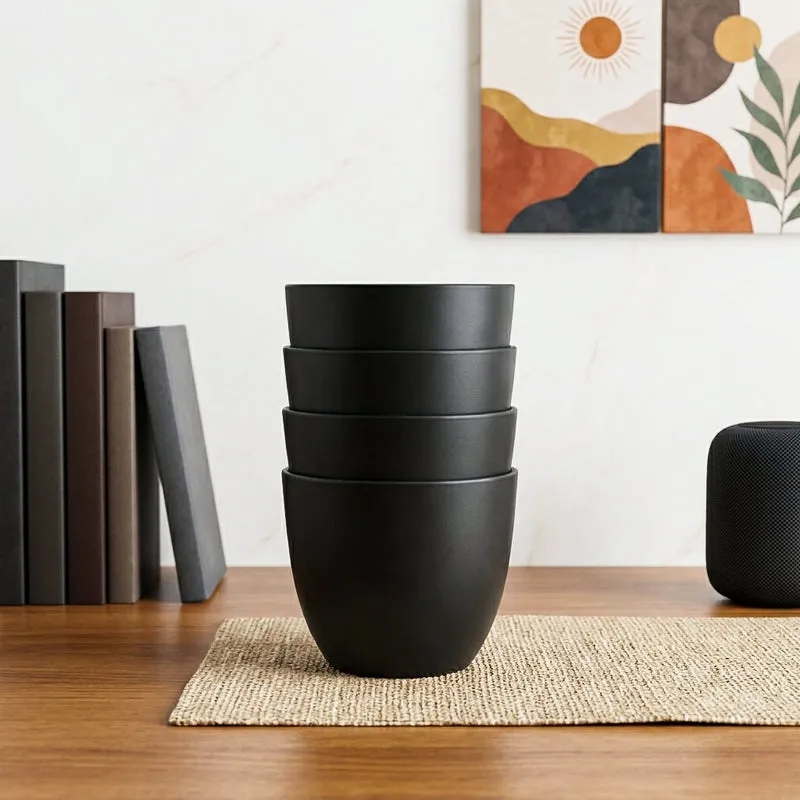 Obsidian Garden Planter - Set Of Four media 1