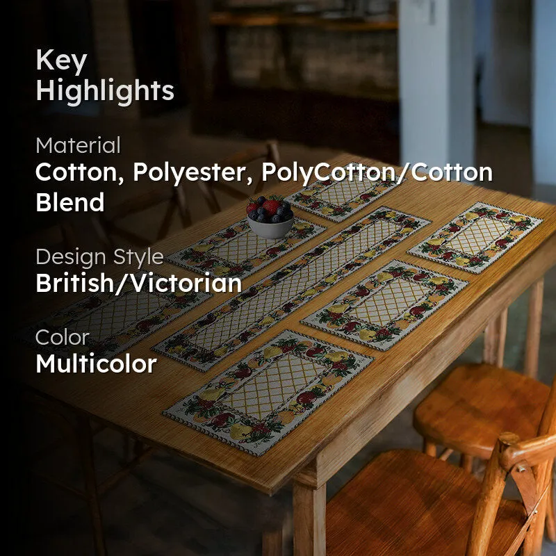 Gem Weave Table Mat With Runner - Seven Piece Set media 2