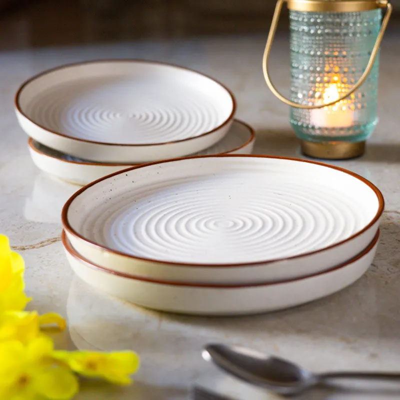 Ceraflor Ceramic Dinner Plate - Set Of Four media 4