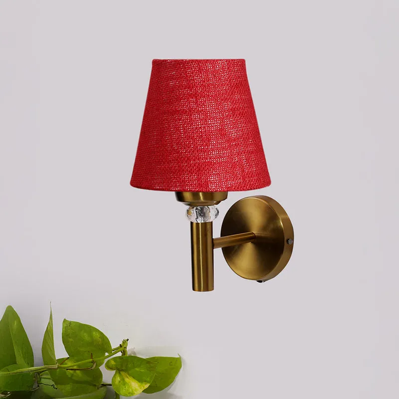 Aquilla Jute Wall Lamp - Maroon media 3