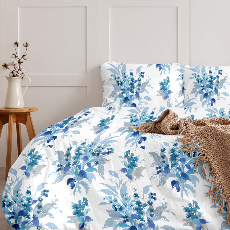 Snapdragon Printed Cotton Duvet Cover