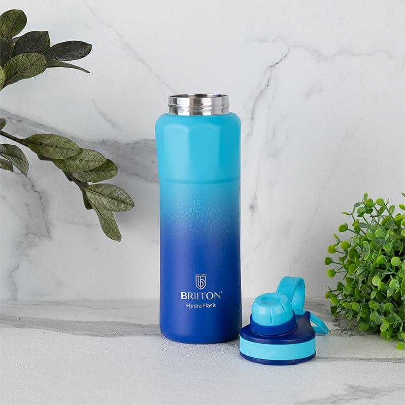 Serene Sip Hot & Cold Thermos Water Bottle (Blue & Yellow, 800 mL Each) - Set Of Two media 3