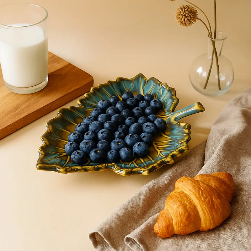 Cerelia Ceramic Platter - Yellow & Blue media 3
