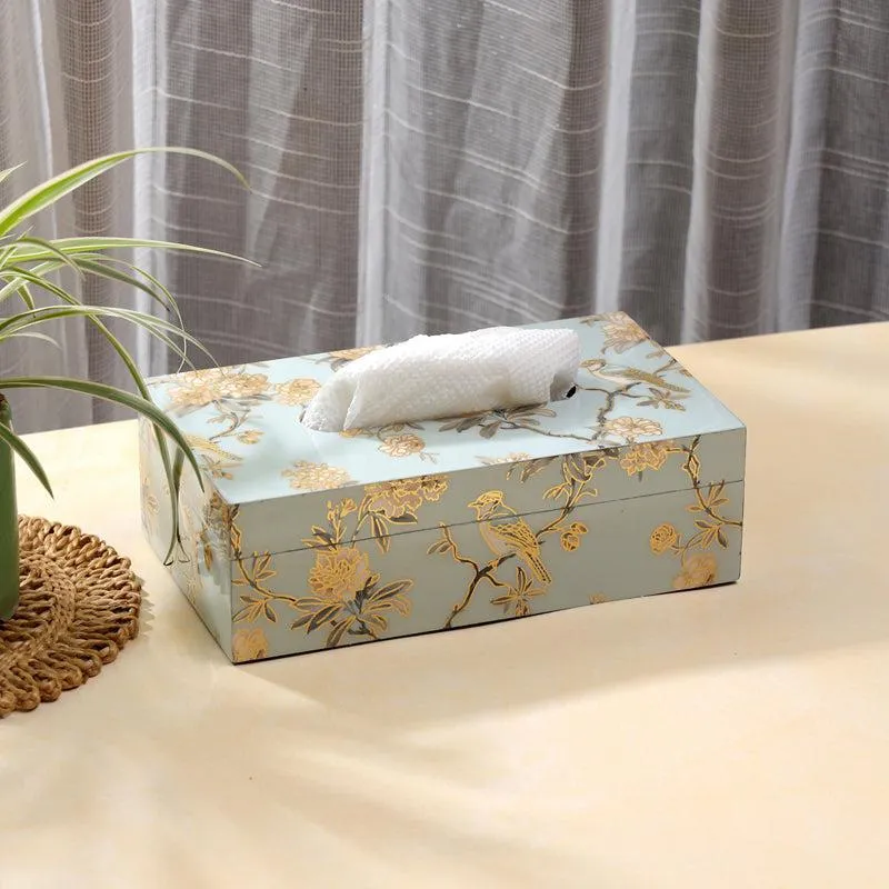 Retro Blooms Handmade Handmade Tissue Box media 1