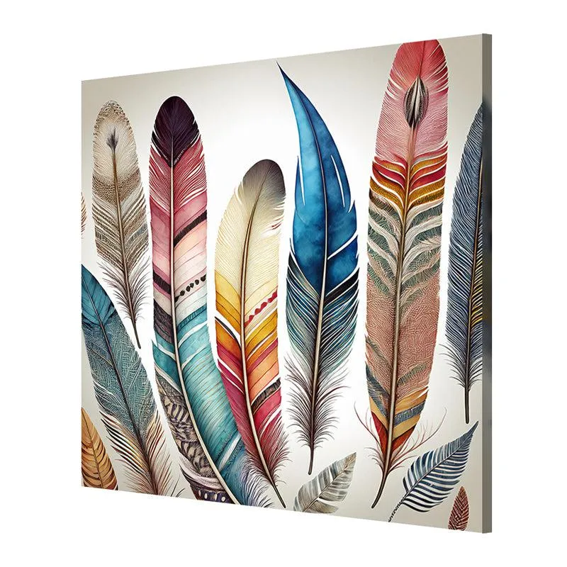 Flashy Feathers Wall Painting media 5