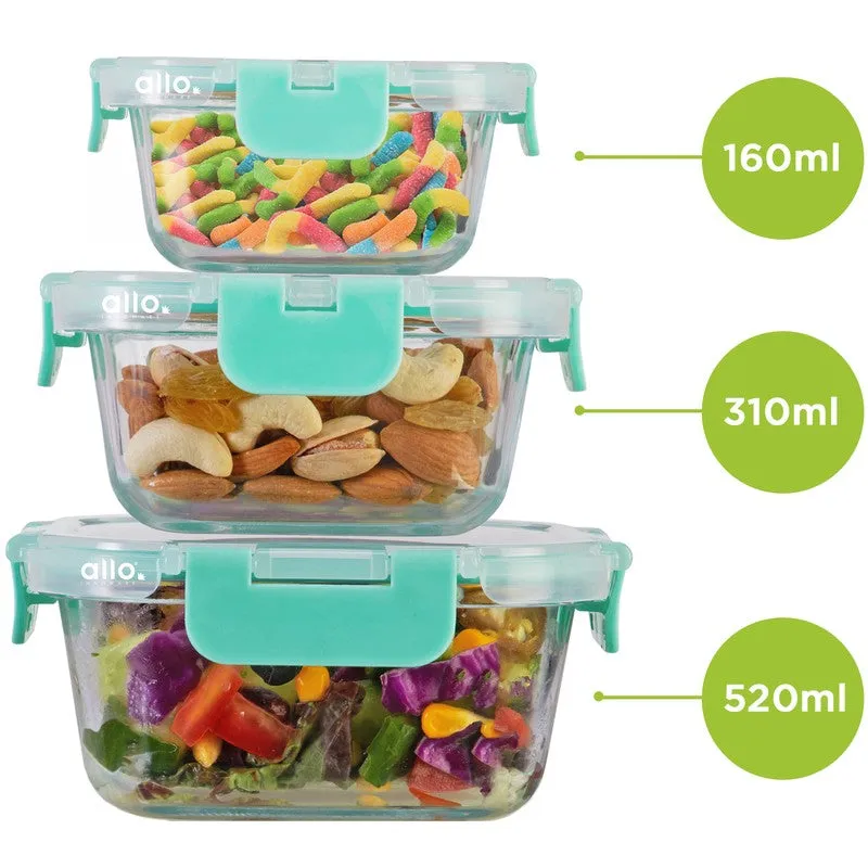 Tiffin Leak Proof Glass Lunch Box - Set Of Three media 9