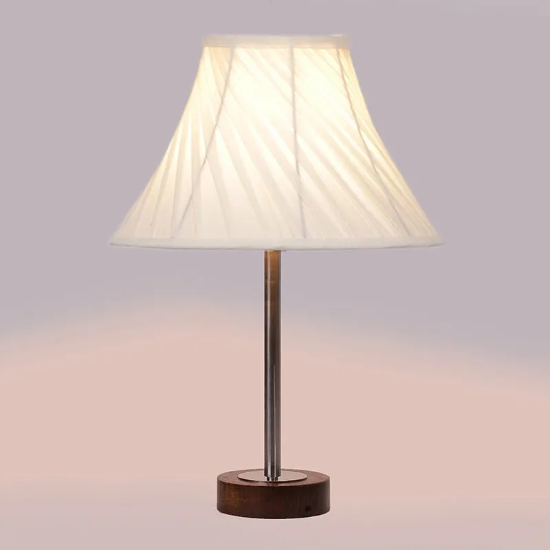 Twistra Rodin Wooden Table Lamp - OffWhite,Silver,Brown media 5