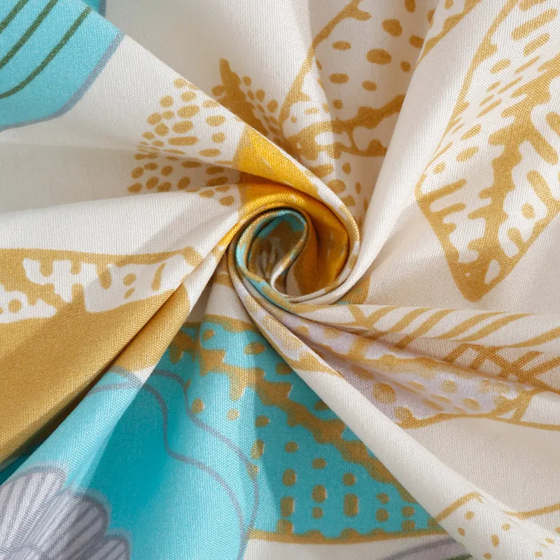 Stem Scripts Floral Bedsheet - 130 GSM media 5