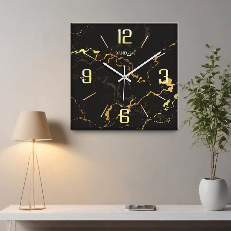 Aurexa Analog Wall Clock - Black
