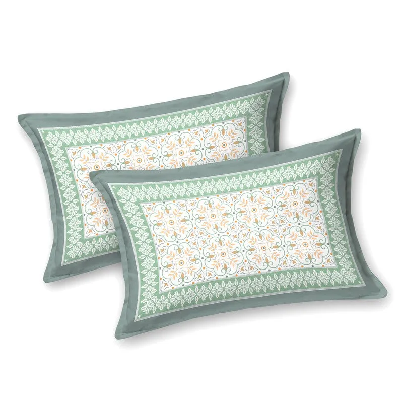 Royal Touch Cotton Bedsheet (Blue,Green,White) - 120 TC media 3