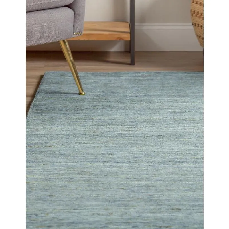 Leyla Hand Woven Wool Rug - Teal media 5
