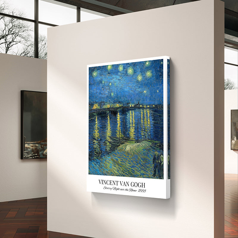 Starry Night Over Rhone Wall Art media 4