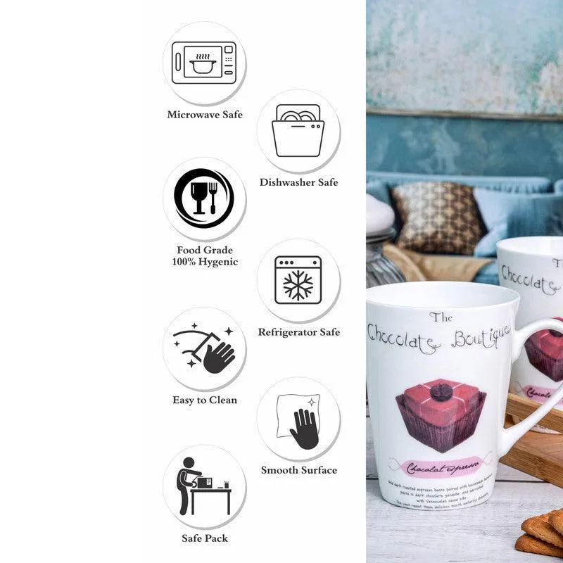 Brownie Bone China Coffee Mug (360 mL Each) - Set of Two media 5