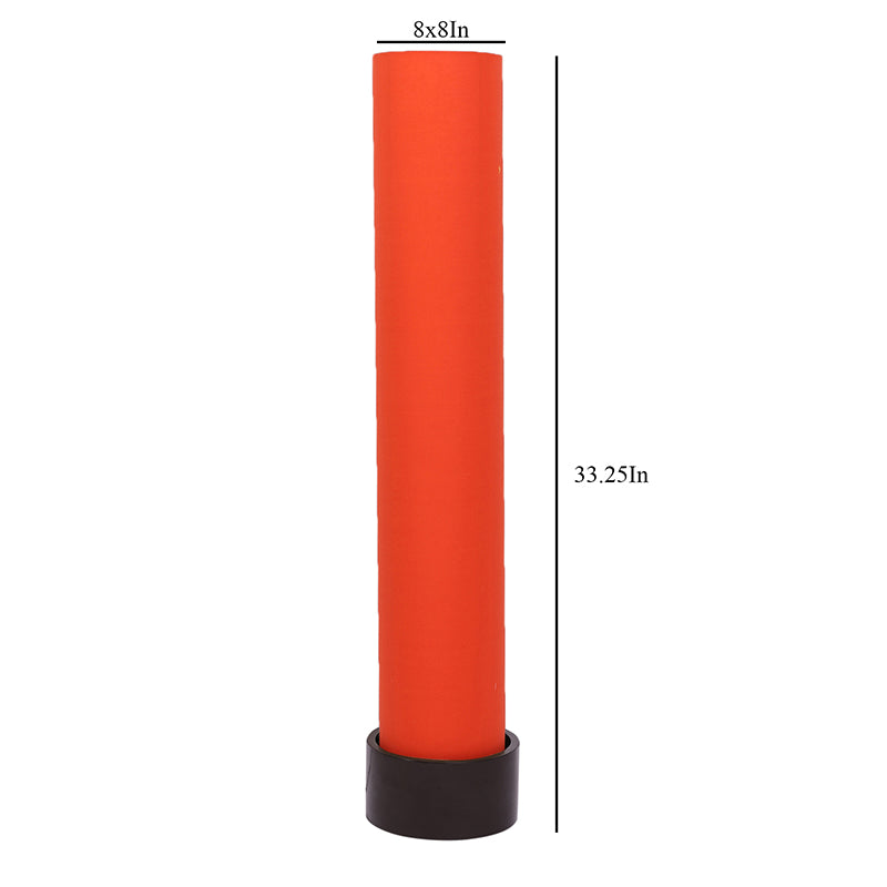 Neila Wooden Tower Floor Lamp - Orange media 5