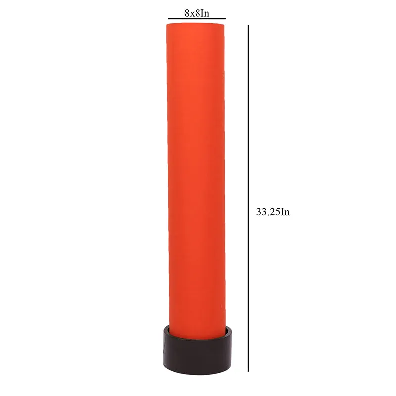 Neila Wooden Tower Floor Lamp - Orange media 5