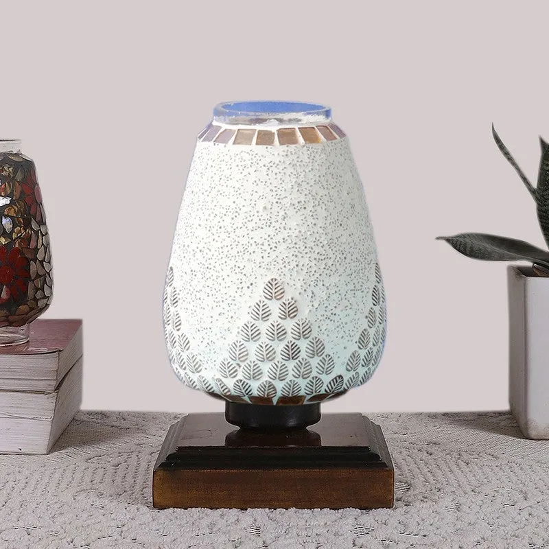 Lunero Glass Table Lamp With Wooden Base media 4
