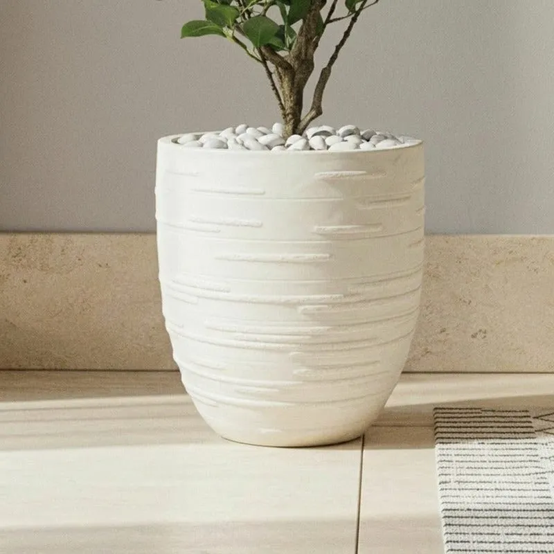 Calmora Floor Planter - Off White - 6