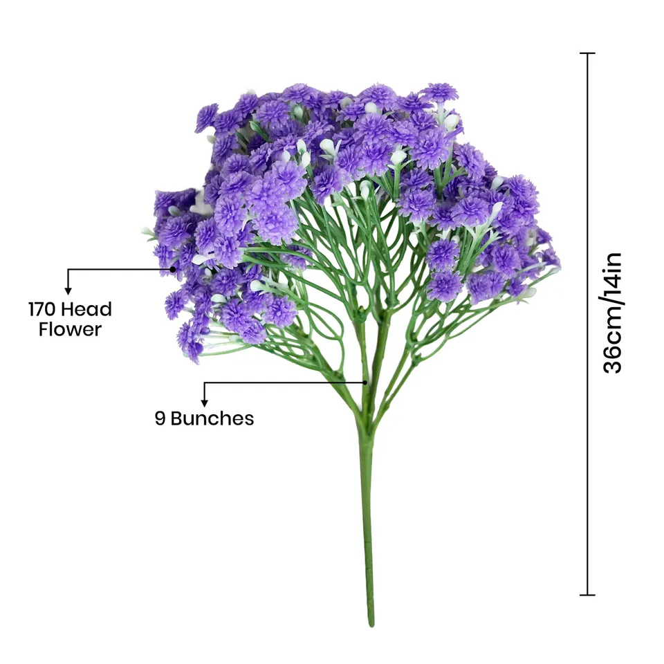 Gypsophila Artificial Flower - Set Of Two media 7