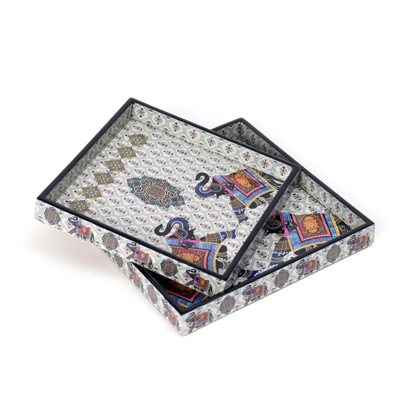 Soft Rose Serving Tray - Set Of Two media 4