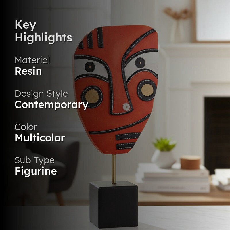 Gallery Form Face Showpiece - Multicolor media 2