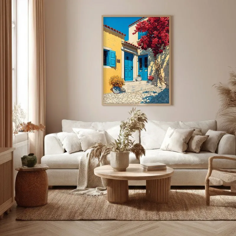Petal shade Canvas Wall Painting - Brown Frame media 5