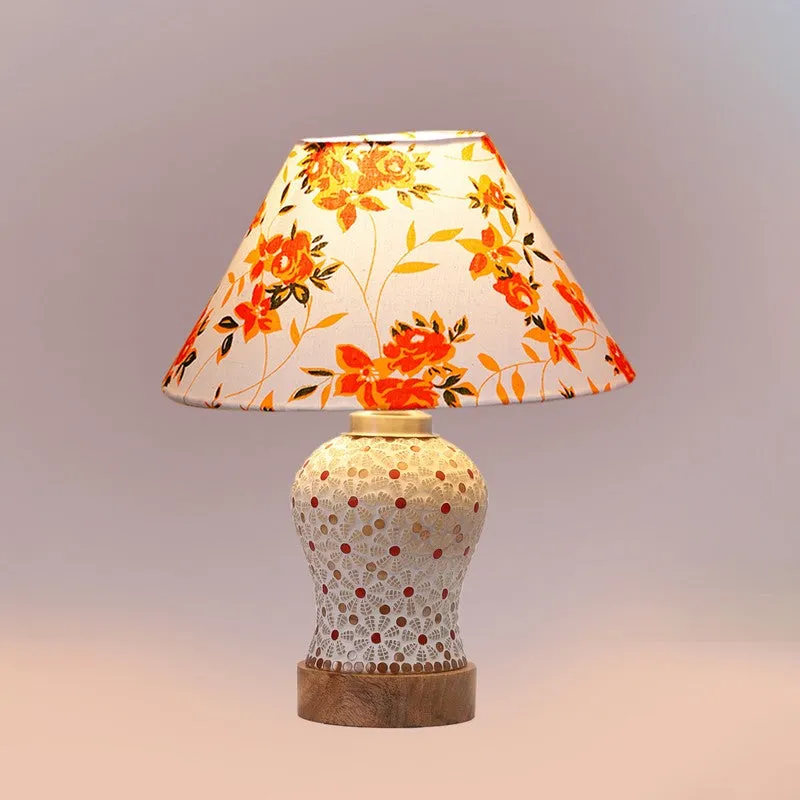 Harmyra Fleur Cone Wooden Table Lamp - Multicolor media 6