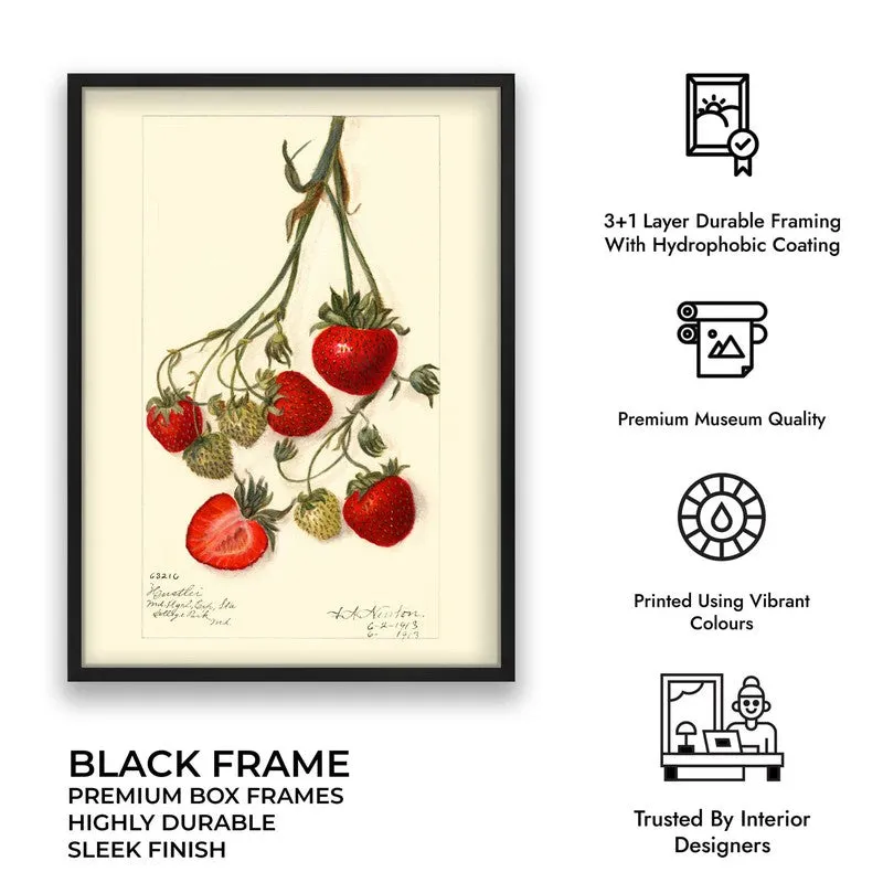 Sweet Citrus Archival Canvas Wall Art - Black media 9