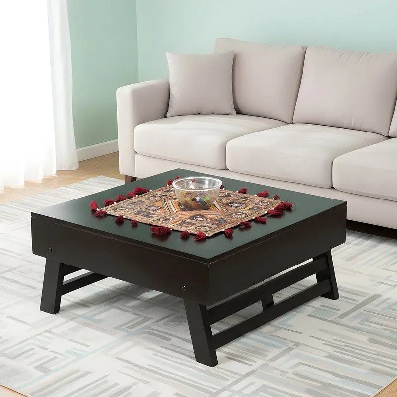 Servo Sheesham Wooden Center Table - Black media 1