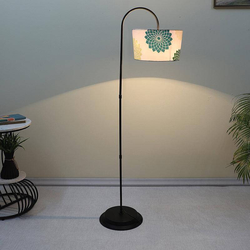 Akari Printed Arched Floor Lamp