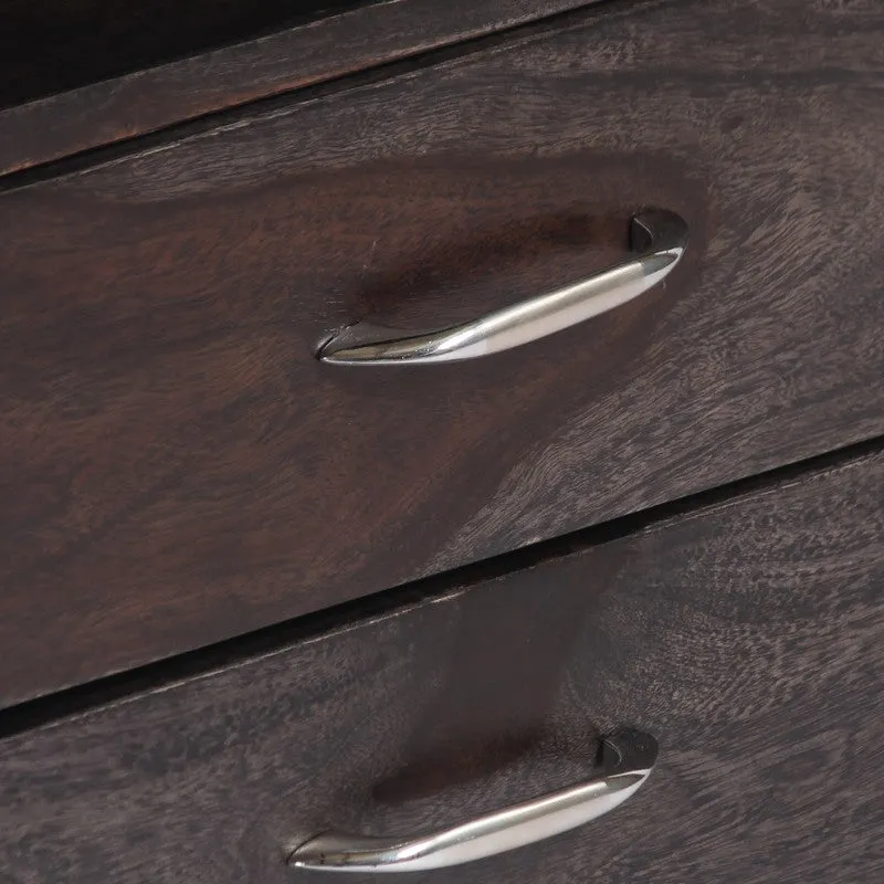 Uverix Sheesham Wooden Side & Bedside Table - Dark Brown media 8