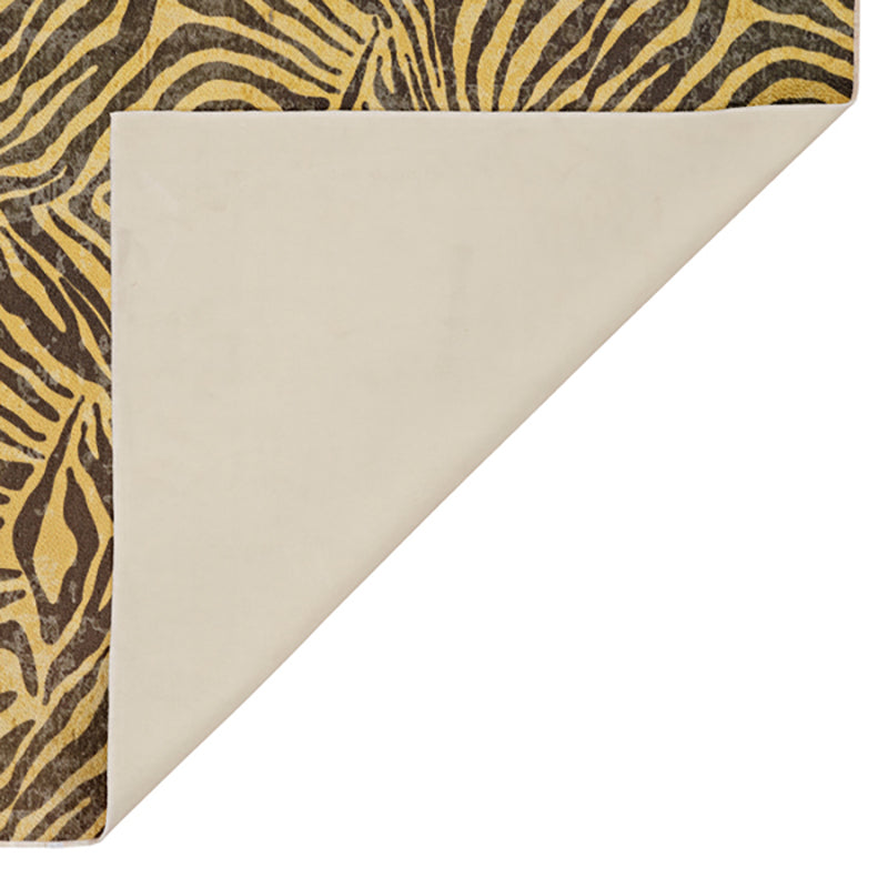 Fangorn Abstract Polyester Anti-Skid Carpet - Beige & Brown media 5