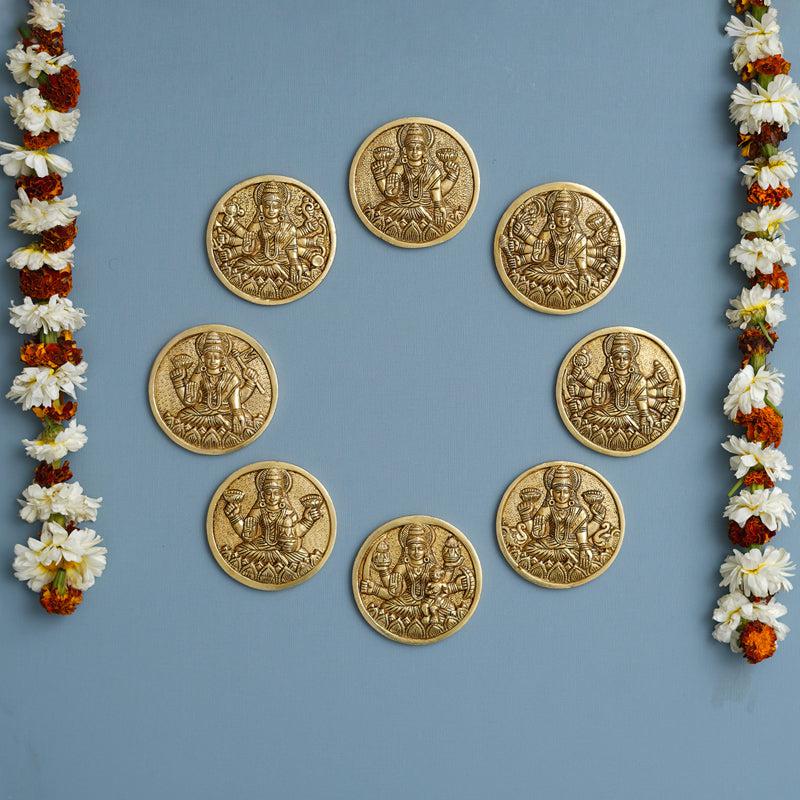 Astha lakshmi Wall Accent - Set Of Eight