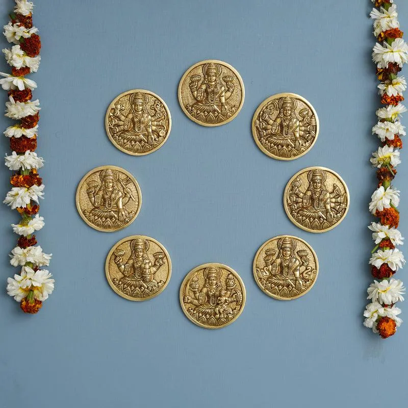 Astha lakshmi Wall Accent - Set Of Eight media 1