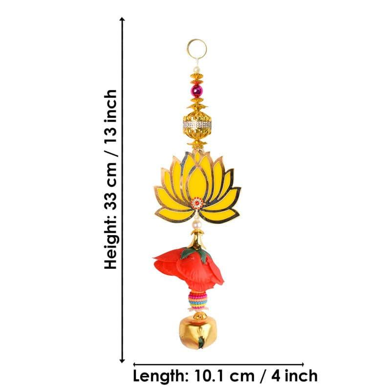 Charming Lotus Latkans With Bell - Set Of Two media 4